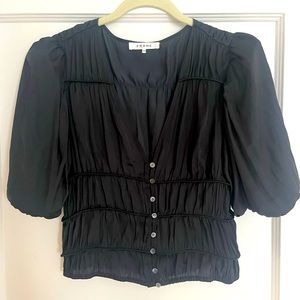 NWOT Frame Julianne ruched top, medium, never worn
